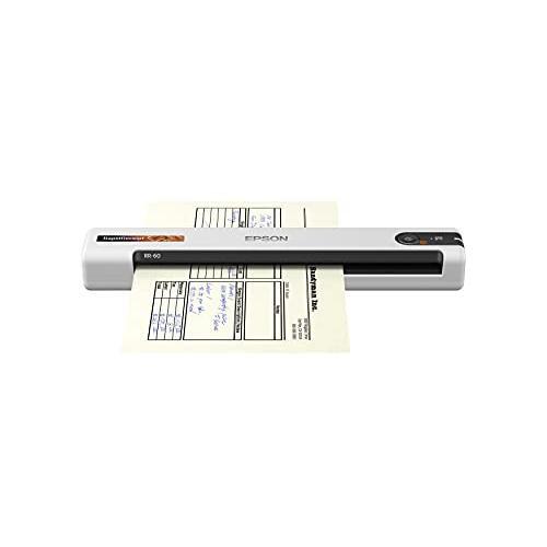 Epson RapidReceipt RR-60 Mobile Color Receipt & Document Scanner with ScanSmart AI PRO Receipt Management & PDF Software for PC & Mac