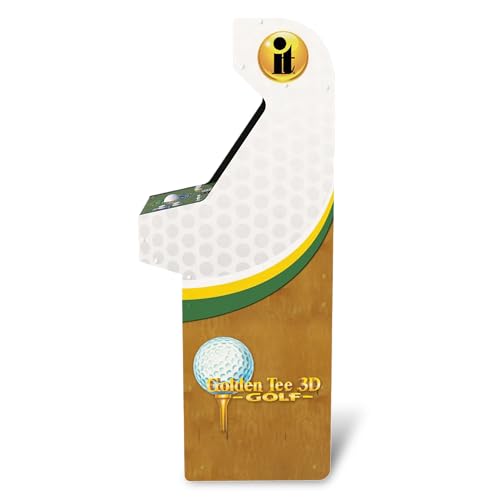 ARCADE1UP Golden Tee 3D Deluxe Arcade Machine, Built for Your Home, Over 5-Foot-Tall Cabinet with 8 Classic Games