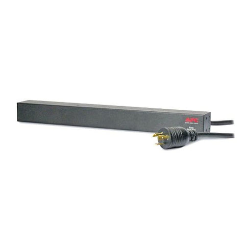 APC Rack Mount PDU, Basic 208V/20A, (12) Outlets, 1U Horizontal Rackmount (AP9566)