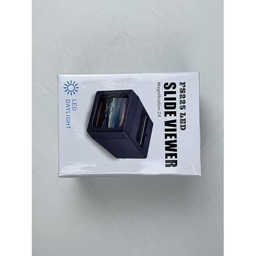 35 mm Film & Slide Viewer, 2X LED Illuminated Viewing Slide Projector for Old Slides and 35mm Film Negatives(2 AAA Batteries Included)