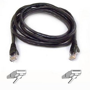 Belkinponents 1ft Cat6 Snagless Patch Cable Utp Red Pvc Jacket 23awg 50 Micron Gold Plate