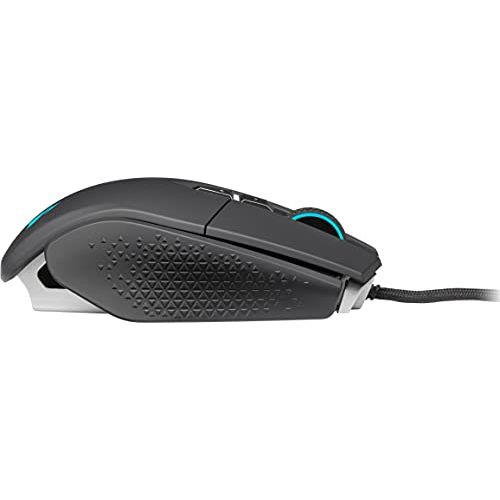 Corsair M65 RGB Ultra Tunable FPS Gaming Mouse Marksman 26,000 DPI Optical Sensor, Optical Switches, AXON Hyper-Processing Technology, Sensor Fusion Control, Tunable Weight System - Black
