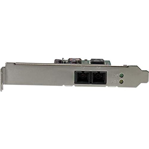 StarTech.com PCI Express (PCIe) Gigabit Ethernet Multimode SC Fiber Network Card Adapter NIC - 550m - PCIe GbE Fiber Optic Network Card, TAA (PEX1000MMSC2)