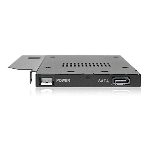 ICY DOCK 2.5” SATA/SAS HDD/SSD Rugged Full Metal Mobile Rack for Slim ODD or Slim FDD Bay | ToughArmor MB411SPO-B
