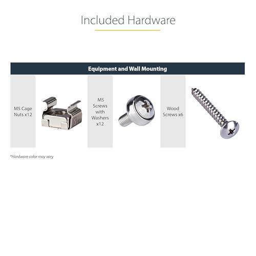 StarTech.com 3U 19in Steel Vertical Wall Mount Equipment Rack Bracket