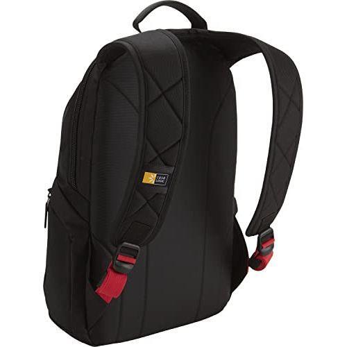 Case Logic Diamond Backpack, Fits Devices Up to 14.1", Polyester, 6.3 x 13.4 x 17.3, Black