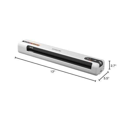 Epson RapidReceipt RR-60 Mobile Color Receipt & Document Scanner with ScanSmart AI PRO Receipt Management & PDF Software for PC & Mac