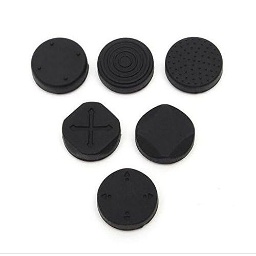 1 Set Analog Silicone Thumb Stick Grip Joystick Caps Cover for PSV 1000 2000 Black