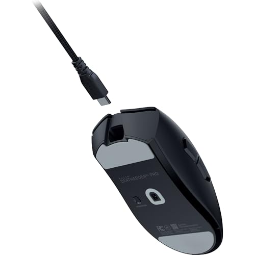 Razer DeathAdder V4 Pro Wireless Gaming Mouse: 56g Lightweight - HyperSpeed Wireless Gen-2 - Optical Scroll Wheel - Optical Switches Gen-4 - Focus Pro 45K Sensor Gen-2 - Up to 150 Hr Battery - Black