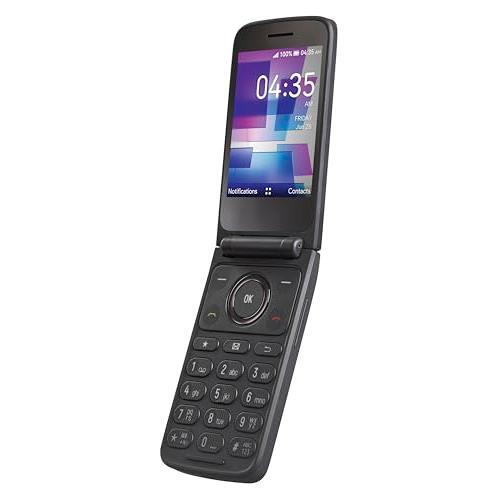 Tracfone| TCL FLIP 3 | Locked| 13GB | 1850mAh Battery |5MP Video Capable Camera| Stone Gray