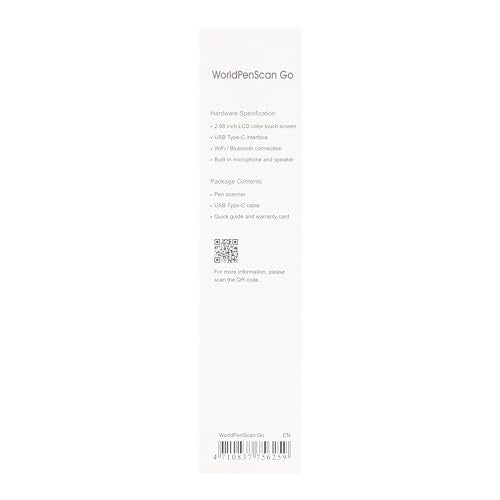 PenPower WorldPenScan Go - Translation Pen with Scanning, Reading, Audio Recording, Live Interpretation, and AI English Learning Platform for Kids & Adults