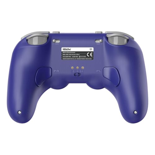 8BitDo Pro 3 Bluetooth Controller for Switch/Switch 2 – TMR Joysticks, Swappable ABXY Buttons, Pro Back Buttons, Charging Dock, Hall Effect Triggers, for Windows, Apple, SteamOS, Android - Purple