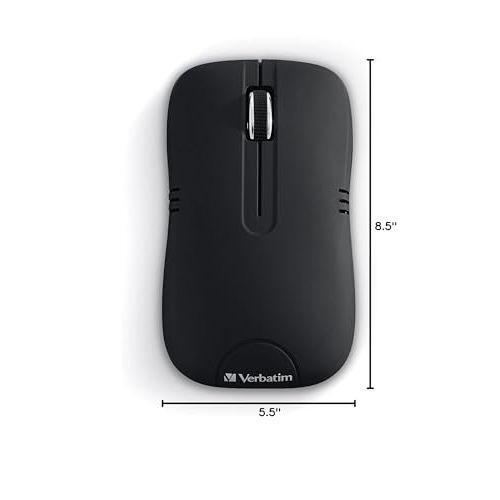 Verbatim Wireless Notebook Optical Mouse, Commuter Series – Matte Black