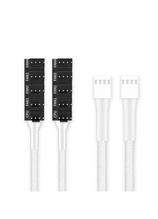 Pano-Mounts FANHUB-5W 4 Pin PWM Fan Hub Cable White - Pack of 2