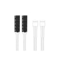 Pano-Mounts FANHUB-5W 4 Pin PWM Fan Hub Cable White - Pack of 2