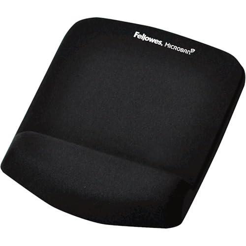 Fellowes® PlushTouch™ Mouse Pad With Wrist Rest, Black