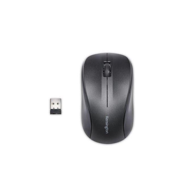 Kensington Silent Mouse-for-Life Wireless USB Mouse - Black (K72392US),1.5" x 2.4" x 4.3"
