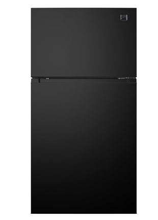 Kenmore 33" Top Mount Refrigerator with Freezer - Adjustable Shelving, Humidity-Controlled Crispers, Optional Ice Maker, LED Lighting, ENERGY STAR Certified, 20.5 cu. ft. Capacity - Black