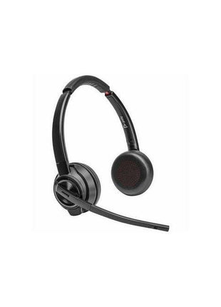 Poly Savi 8400 Office 8420 Headset - Microsoft Teams Certification - Stereo - Wireless - Bluetooth/DECT - 590.6 ft - 20 Hz - 20 kHz - On-Ear, Over-The-Head - Binaural - Supra-aural - Noise Cancelling