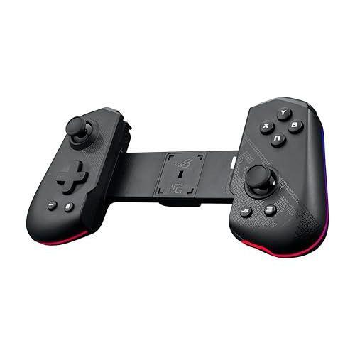 ASUS ROG Tessen Gaming Mobile Controller for Android (foldable, one size fits all, on-the-fly key mapping, RGB lighting, 500Hz polling rate)