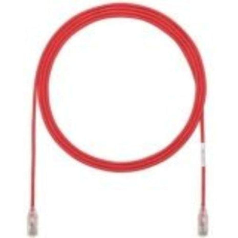 Panduit Cat.6 Utp Patch Network Cable - Category 6 For Network Device - 5 Ft - 1 Pack - 1 X Rj-45 Male Network - 1 X Rj-45 Male Network - Clear, Red