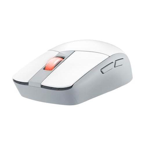 ASUS ROG Strix Impact III Wireless Gaming Mouse, 57 G Lightweight, 36K DPI Sensor, Bluetooth & 2,4GHz RF, ROG SpeedNova, Up to 618hrs Battery Life, Replaceable Switches, ROG Omni Receiver, White