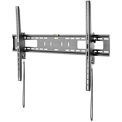 StarTech.com TV Wall Mount Supports 60-100 inch VESA Displays (165lb/75kg) - Heavy Duty Tilting Universal TV Wall Mount - Adjustable Mounting Bracket for Large Flat Screens - Low Profile (FPWTLTB1)