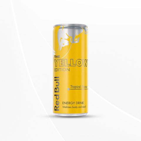 Red Bull Yellow Edition-Tropical Fruit Flavor 250 Ml (Pack Of 24)