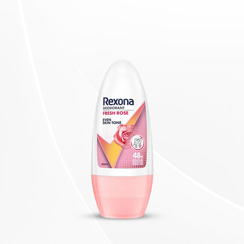 Rexona Fresh Rose Underarm Roll On Deodorant For Women, Antiperspirant With Glycerine, 50 ml
