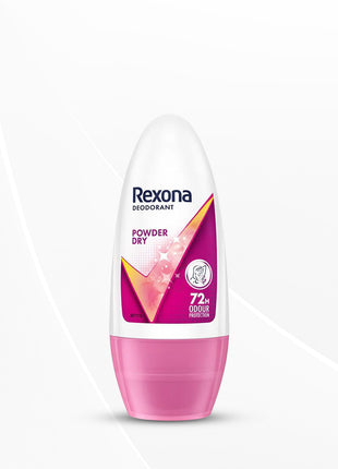 Rexona Powder Dry Underarm Roll On Deodorant For Women, Antiperspirant, 50ml