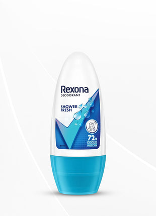 Rexona Shower Fresh Underarm Roll On Deodorant For Women, Antiperspirant, 50 Ml