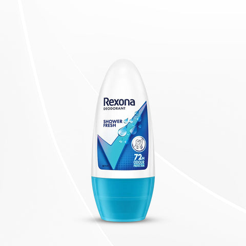 Rexona Shower Fresh Underarm Roll On Deodorant For Women, Antiperspirant, 50 Ml