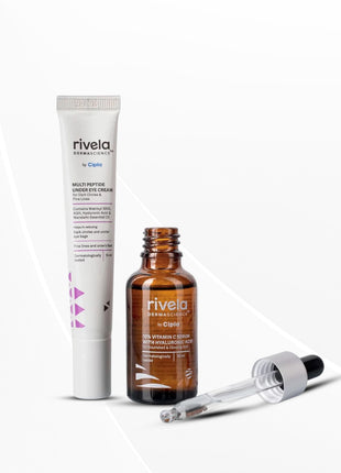 Rivela Dermascience Acne Care Duo | 10% Vitamin C Serum (30ml) & Eye Cream (15ml)