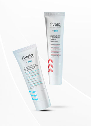 Rivela Dermascience Acne Care Duo | Face Cleanser (100ml) & Gel (30ml)