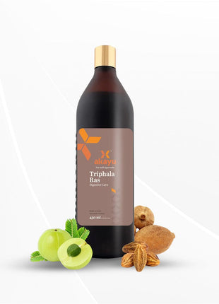 Akayu Triphala Ras | Sugar Free | Improves Digestion, Support Metabolism and Detox Liver 450 ml