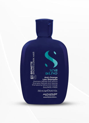 Alfaparf Milano Semi Di Lino Anti Orange Blue Shampoo for Brown, Chestnut & Dark Hair 250ml