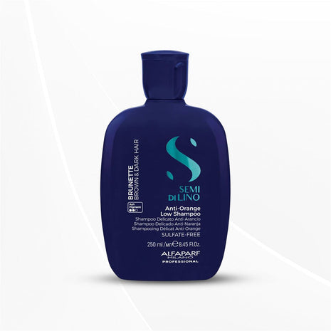 Alfaparf Milano Semi Di Lino Anti Orange Blue Shampoo for Brown, Chestnut & Dark Hair 250ml
