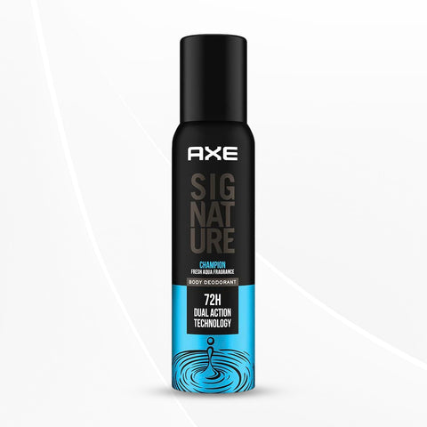 AXE Signature Champion No Gas Body Deodorant Bodyspray For Men 154 Ml, Pack of 1