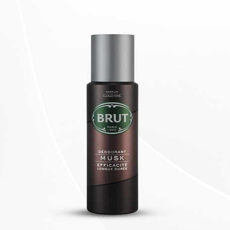 Brut Musk Deodorant Body Spray for Men, Masculine Long-Lasting Deo with Musky, Woody Fragrance, 200ml