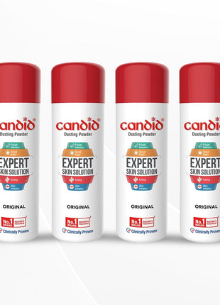 Candid Dusting Powder | Expert Skin Solution |Doctor's Prescribed No.1 Brand | 120g | Pack of 4
