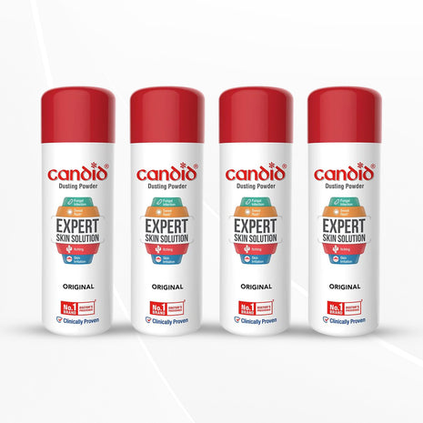 Candid Dusting Powder | Expert Skin Solution |Doctor's Prescribed No.1 Brand | 120g | Pack of 4