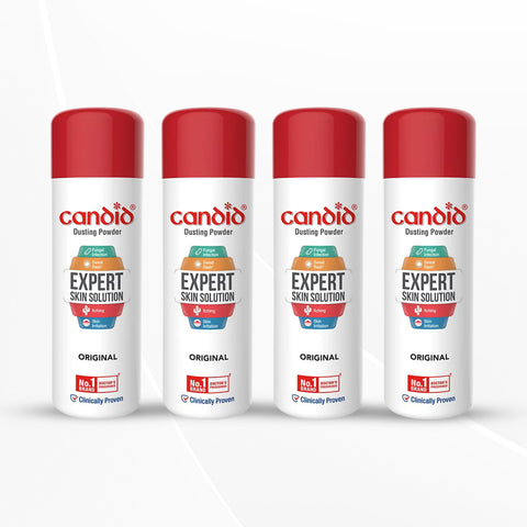 Candid Dusting Powder | Expert Skin Solution |Doctor's Prescribed No.1 Brand | 120g | Pack of 4