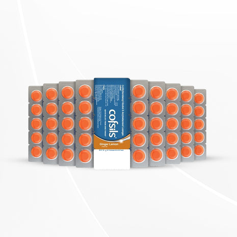 Cipla Cofsils Lozenges | Ginger Lemon Flavour | 10 Strips - 10 pack