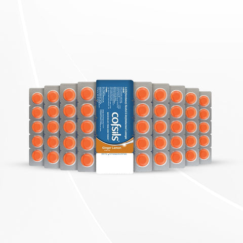 Cipla Cofsils Lozenges | Ginger Lemon Flavour | 10 Strips - 10 pack