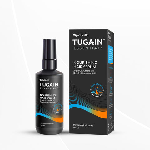 Tugain Essentials Nourishing Hair Serum | Argan Oil and Almond Oil | 100ml