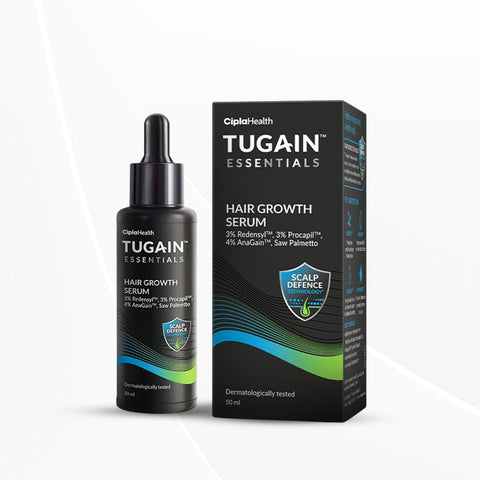 Tugain Essentials Hair Growth Serum by Cipla With 3% Redensyl, 4% Anagain, 3% Procapil, 50 ml