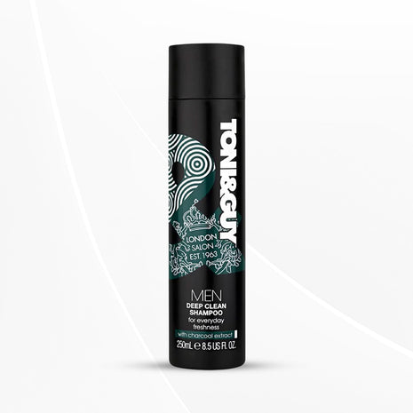 Toni&Guy Men Deep Clean Shampoo with Activated Charcoal Extract, 250ml