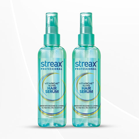 Streax Professional VitaRiche Gloss Hair Serum 200 ml x Pack of 2