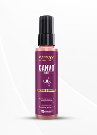 Streax Professional Canvoline Hair Serum for women | For Straight & Silky hair | 100 ml