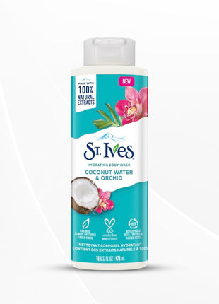 St. Ives Hydrating Body Wash/Shower gel for women with Moisturizing extracts, 473ml